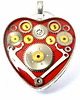 wisiory Wisior silver heart (Red) II