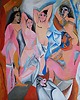 obrazy Duży obraz olej na płótnie pablo picasso panny z Awinion