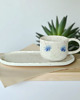 kubki Kubek ceramiczny z talerzykiem