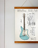 plakaty Gitara elektrycza Fender patent - plakat A3