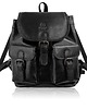 plecaki Plecak damski skórzany czarny miejski vintage retro Paolo Peruzzi SL-29-BL