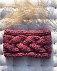 czapki damskie Opaska HANDMADE antyczny róż