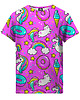 t-shirty dla dziewczynki T-shirt Girl DR.CROW Unicorn Confetti