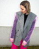 marynarki damskie Marynarka Double silver pink