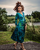 sukienki midi damskie Amelia Tropical - Sukienka