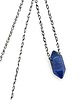 biżuteria męska Łańcuszek z grotem lapis lazuli
