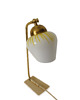 lampy stołowe Lampka Mid Century vintage, lata 60., mosiądz i szkło, stolikowa, E27