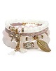 bransoletki z kamieni naturalnych Light pink and white /05-04-22/ set