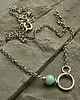 srebrne naszyjniki Amazonit - naszyjnik