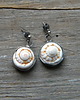 kolczyki wire wrapping Muszla     - kolczyki
