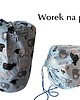 kocyki, kołderki, pościel dla dzieci Worek na pościel do przedszkola i żłobka. Duży bawełniany, ściągany
