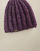 czapki damskie Fioletowa Czapka wełniana