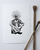 grafiki i ilustracje Dmuchawiec. Ilustracja tuszem.