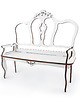 klocki i zabawki drewniane Drewniana sofa dla lalek/ ażurowa / różne kolory
