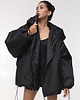 kurtki damskie Kurtka bomber hoodie oversize black