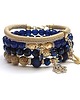 bransoletki z kamieni naturalnych Dark blue and  sand vol. 7 /22.05.22/ -  set
