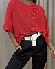 swetry damskie  Bawełniany sweter Rosso