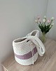 torby na ramię Torba szydełkowa na ramię ze sznurka bawełnianego 23cmx30cm