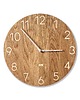 zegary Zegar ścienny z litego dębu jasne cyfry arabskie