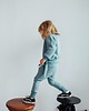 bluzy dla dziewczynki Bluza Oversize MIĘTOWY KRÓLIK Z USZAMI
