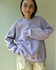 bluza bez kaptura damska Bluza Cheer long lavender