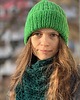 czapki damskie Przejściowa czapka Dimma z alpaki zielona