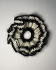 gumki do włosów Black & white crochet scrunchie.