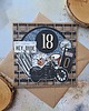 kartki scrapbooking Kartka na 18-stkę dla chłopaka