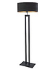 lampy podłogowe Czarna lampa podłogowa do salonu KALIFORNIA VELUR
