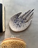 pojemniki na biżuterię Ceramiczna Łapka Handmade Talerzyk na Biżuterię Niebieskie Ciapki