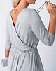sukienki midi damskie Dwustronna sukienka midi szara
