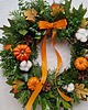 wianki Wianek jesienny na drzwi z dyniami PUMPKIN SPICE