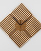 zegary ZEGAR GEOMETRYCZNY, LAMELE, NOWOCZESNA DEKORACJA , SOSNA S ( 40 x 40 cm )