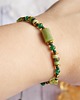 bransoletki z kamieni naturalnych NADZIEJA II - amulet- nefryt, chryzopraz, oliwin