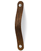 gałki do mebli Skórzany uchwyt meblowy COLORISO M BROWN WOOD L