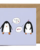 kartki okolicznościowe - wydruki Kartka miłosna Pingwiny