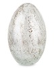 ozdoby wielkanocne Dekoracja - srebrne jajko z ceramiki 27,5x17 cm MONNI