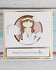 kartki scrapbooking Pamiątka Pierwszej Komunii Świętej dla dziewczynki, dla chłopca aniołek