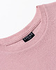 t-shirt damskie Krótki prążkowany t-shirt LILA - Pink