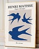 plakaty PLAKAT ptaki , abstrakcja, matisse, niebieski