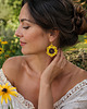 kolczyki soutache Rudbekie- kolczyki sutasz