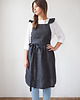 fartuchy kuchenne Lniany fartuszek retro CHARCOAL