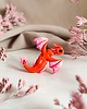 przypinki Fantasy pin czerowny różowy smok, urocza przypinka w stylu fairycore