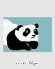kartki okolicznościowe - wydruki Pocztówka panda Edgar