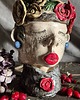 doniczki Frida Khalo, osłonka rzeźbiona, Rzeźba Fridy, Rzeźba kobieta hiszpańska