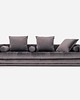 sofy i szezlongi Sofa KOPENHAGA szary welur, skandynawski design