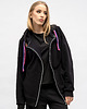 bluza z kapturem damska BLUZA NA ZAMEK ,,CINDI'' czarna