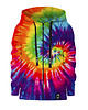 bluzy dla chłopców Bluza Zamek Chłopiec DR.CROW Tie Dye Blue