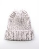 czapki damskie Wełniana czapka ecru jasnoszara beanie wełna merino alpaka bawełna handmade