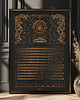 kalendarze i plannery Plakat Kalendarz Faz Księżyca 2025 Black format 50x70cm